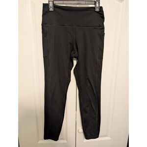 PINK Victoria's Secret Yoga Pants Black Large Stretch Cotton Regular Fit
